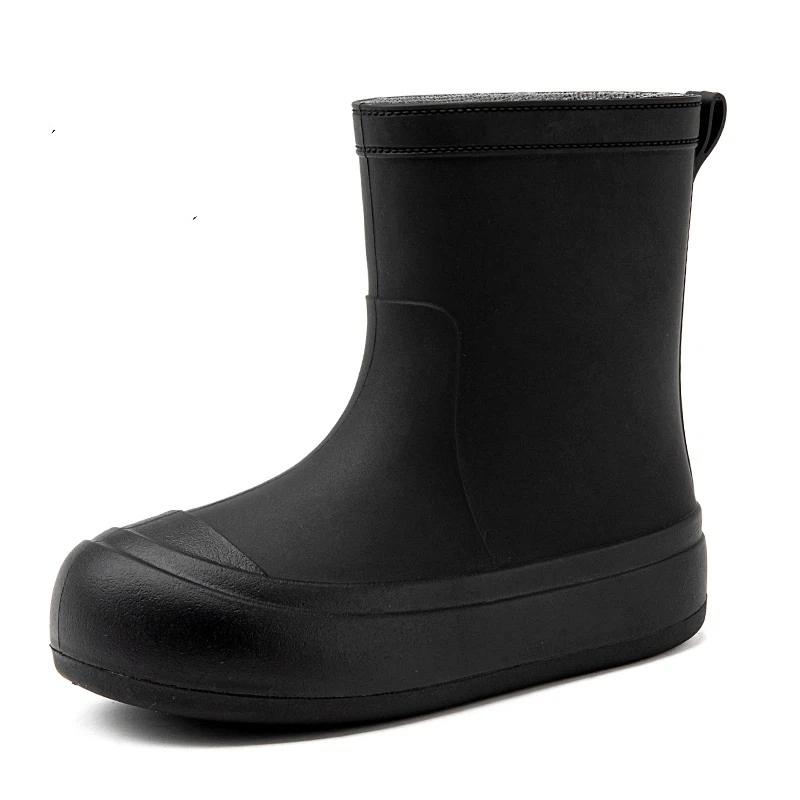 Women's Fashionable Anti Slip Midsole Rain Shoes Rain Boots Waterproof Shoes Rubber Shoes
