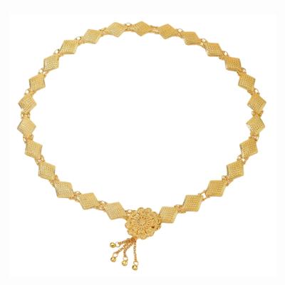 Carved Floral Waist Belt Belly Chain for Dress Chain Belt for Women Waist Chain Belt Wedding Accessories