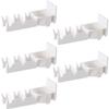 Wall Mounted Badminton Racket Holder Punch Free 3-Slots Tennis Racket Hanger with Ball Storage Rack Tennis No Hole Hanging Shelf for Home Dormitory