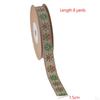 8 Yard Christmas Ribbon DIY Classic Width 1.5cm Portable Xmas Decor Gift Wrapping for