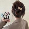 Korean Style Flower Banana Twist Clip Hairpin Ponytail Clip Elegant Line Grab Clip  Party