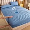 Waterproof Mattress Protector, Thick Quilted Solid Color Bed Cover with Deep Pocket,Warm Breathable Bedding for Bedroom Room Hotel, Without Pillowcase