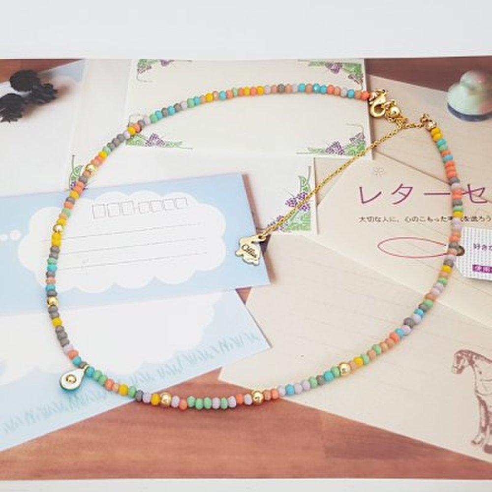 Ollia Beaded Avocado Necklace