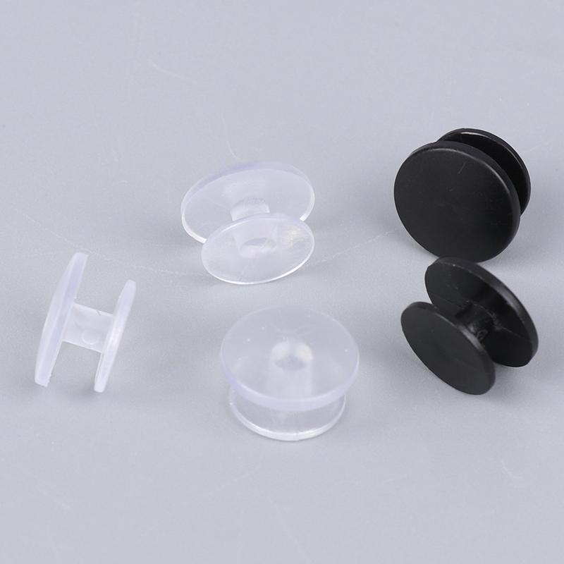 100Pcs Plastic Buckles Ornaments For Shoes Accessories Diy Shoes Buttons Lightweight Buckles Black Clear Buckles Findings