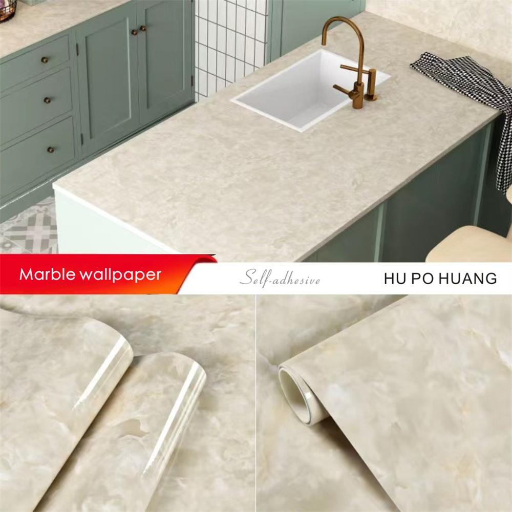 Marmor Vinyl Wandverkleidung Für Wände In Rollen Wasserabweisende Wandaufkleber Badezimmer Tisch Küche Klebeaufkleber Für Möbel Dekor