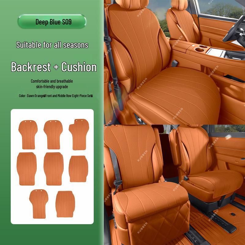 All-Season Breathable Seat Cushion for Shenlan S09 - Car Interior Cover Deep Blue S09