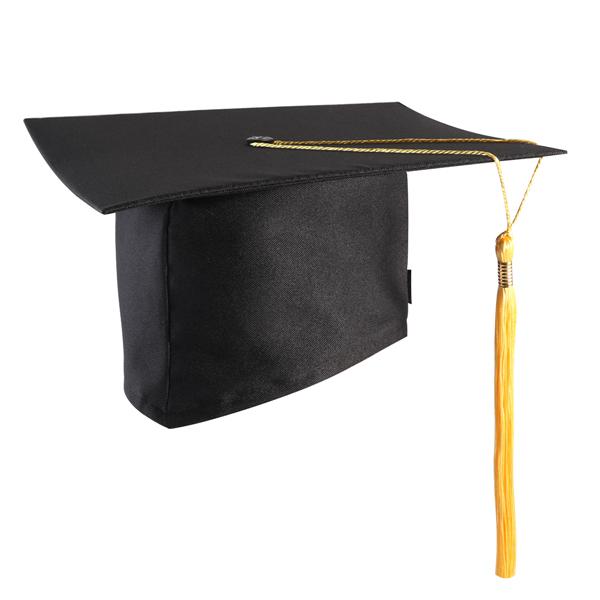 TINKSKY Adjustable Adults Student Mortar Board Graduation Hat Cap Dress Access