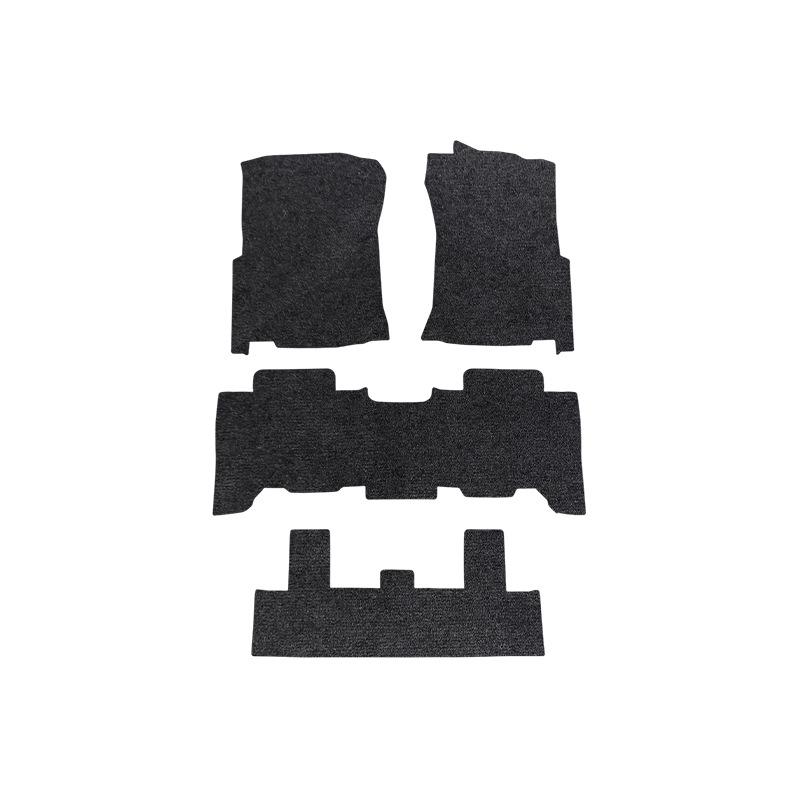 Black Nylon Car Mats for 10-19 Toyota Prado - Dirt-Resistant Interior Accessory