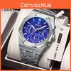 Chenxi Multi-function Sports Watch For Men Waterproof Quartz Watch With Steel Strap