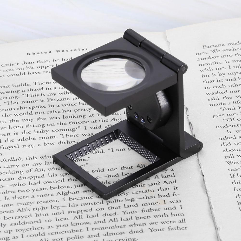 30X Folding Pocket Loupe Portable Magnifier for Phone Computer Repairing