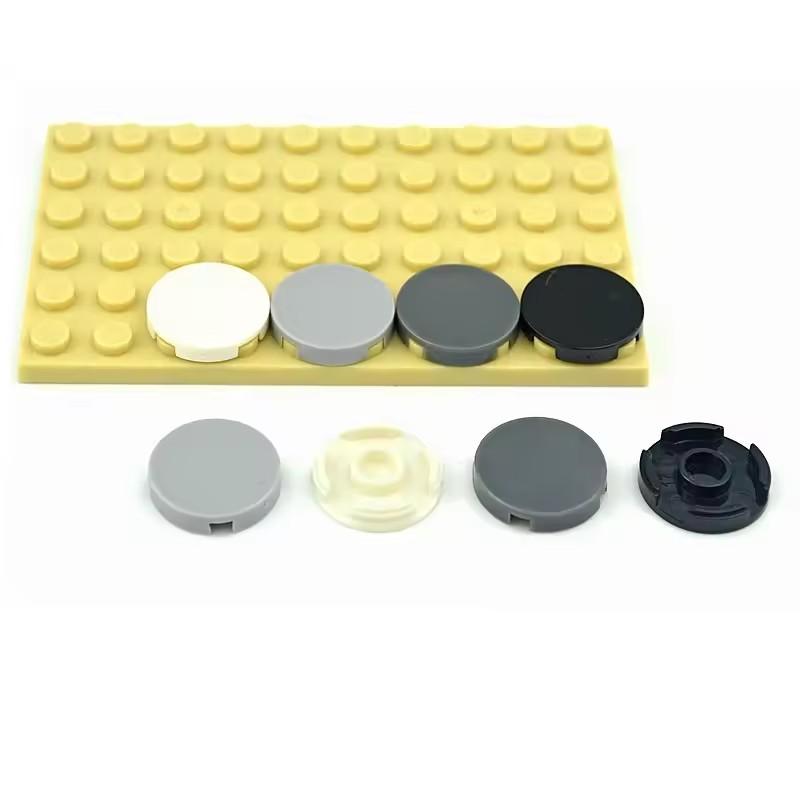 60pcs MOC Brick 4150 Tile Round 2X2 Accessory Compatible with All Brands Building Blocks DIY Education Assembled Toys 14769