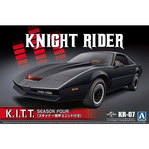 Aoshima Bunka Kyozai (AOSHIMA) Movie Mecha Series KR-07 Knight Rider Knight 2000 K.I.T.T. Season IV with Scanner and Voice Unit, 1/24 Scale Plastic Mo