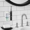Linkidea Toothbrush Holder for Plastic Toothbrush Hanger Compatible with iO Series and Sonicare 7AM2M Wall-Mounted Bathroom, Adhesive, 2-Slot