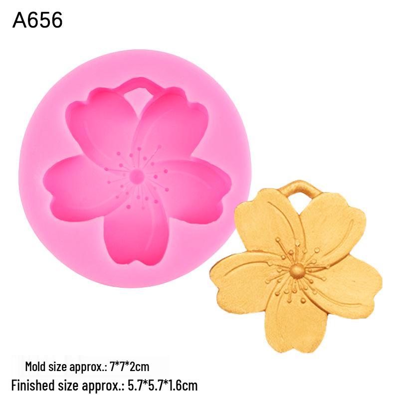 Sakura Anemone Silicone Mold for Epoxy, Plaster, Candle, and Soap Crafting