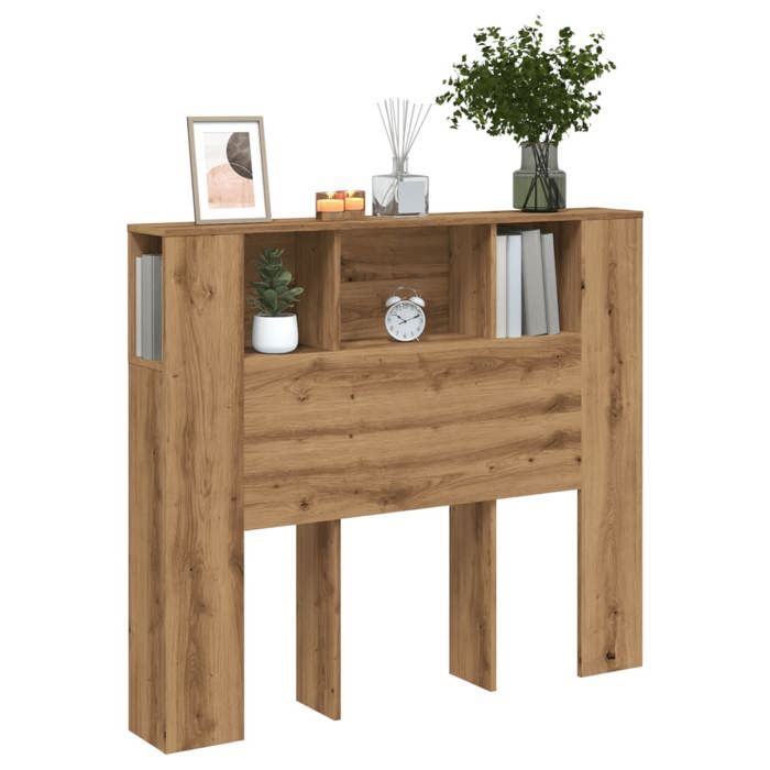 VidaXL Headboard Cabinet Artisan Oak 120x19x104.5 Cm, Headboard, Bedroom Cabinet, Headboard 856879