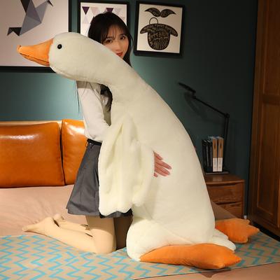 New Big White Goose Soothing Toy Doll Creative Sleeping Plush Pillow Doll Valentine's Day Gift