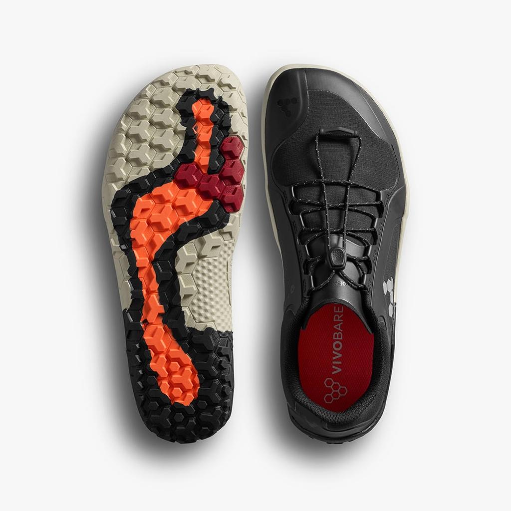 Vivobarefoot PRIMUS TRAIL III ALL WEATHER FG WOMENS Obsidian Minimalist Trekking Shoes (209305-01)