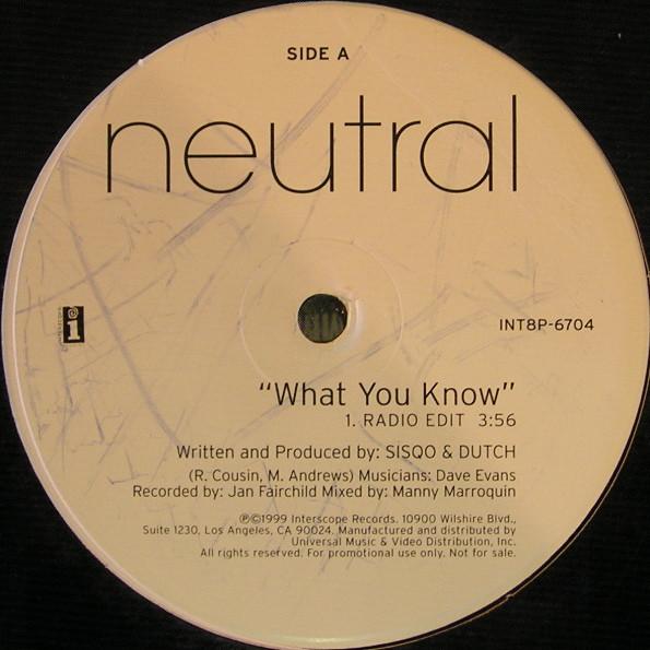 

12inch Record NEUTRAL MILK HOTEL - What You Know / Ride Wit Me INT8P6704 INTERSCOPE 1999 US Rap & Hip-Hop/R&B Used