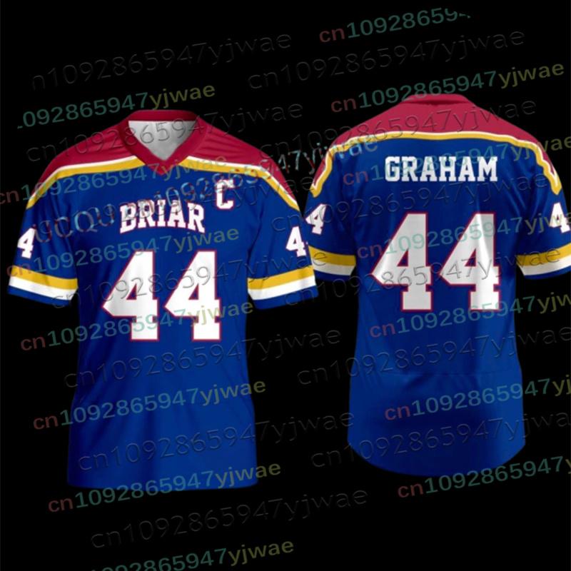 Fuori Sede Briar University Maglia Graham 44 22 DI LAURENTIS 66 Tucker46 T-shirt Scollo a V Manica Corta Maglia da Hockey Genitore-Figlio