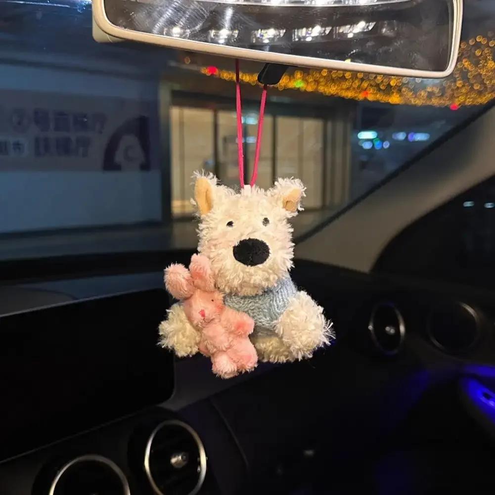 1Pcs Plush Doll Bag Pendant Car Hanging Pendant Cute Figure Key Chains Car Pendant Car Interior Decoration Car Decor