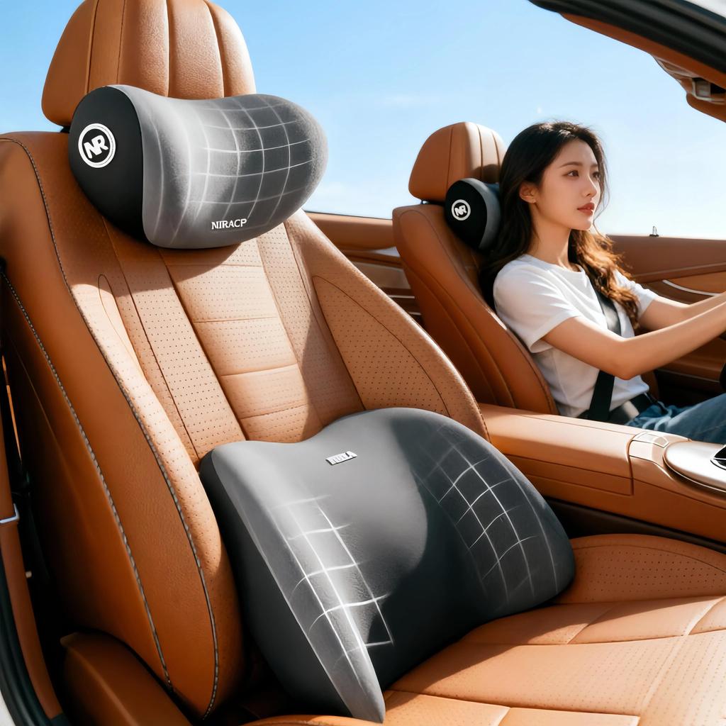 Memory Foam Car Headrest To Relieve Fatigue Lumbar In Line With Ergonomic Memory Neck Pillow Lumbar Support