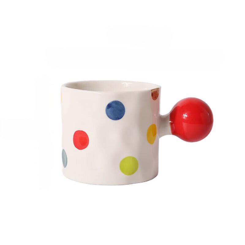 Duoli Polka Dot Ceramic Coffee Mug Set (2-Pack)