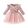 Minimalist Sweet Girls' Toddler Long-Sleeve Dress