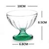 250 ml salátová mísa pro dezertní mlýnek Skleněný pohár s protřepávacím sklem Embosovaný pohár na zmrzlinu