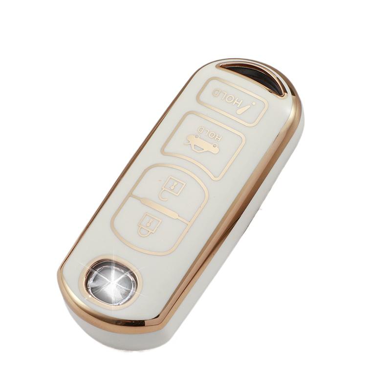 4 Buttons for Mazda 2 3 6 Demio Atenza Axela  CX-5 CX5 CX-3 CX7 CX-9 3 4 CX30 TPU Car Key Case  Key Protector Key Cover