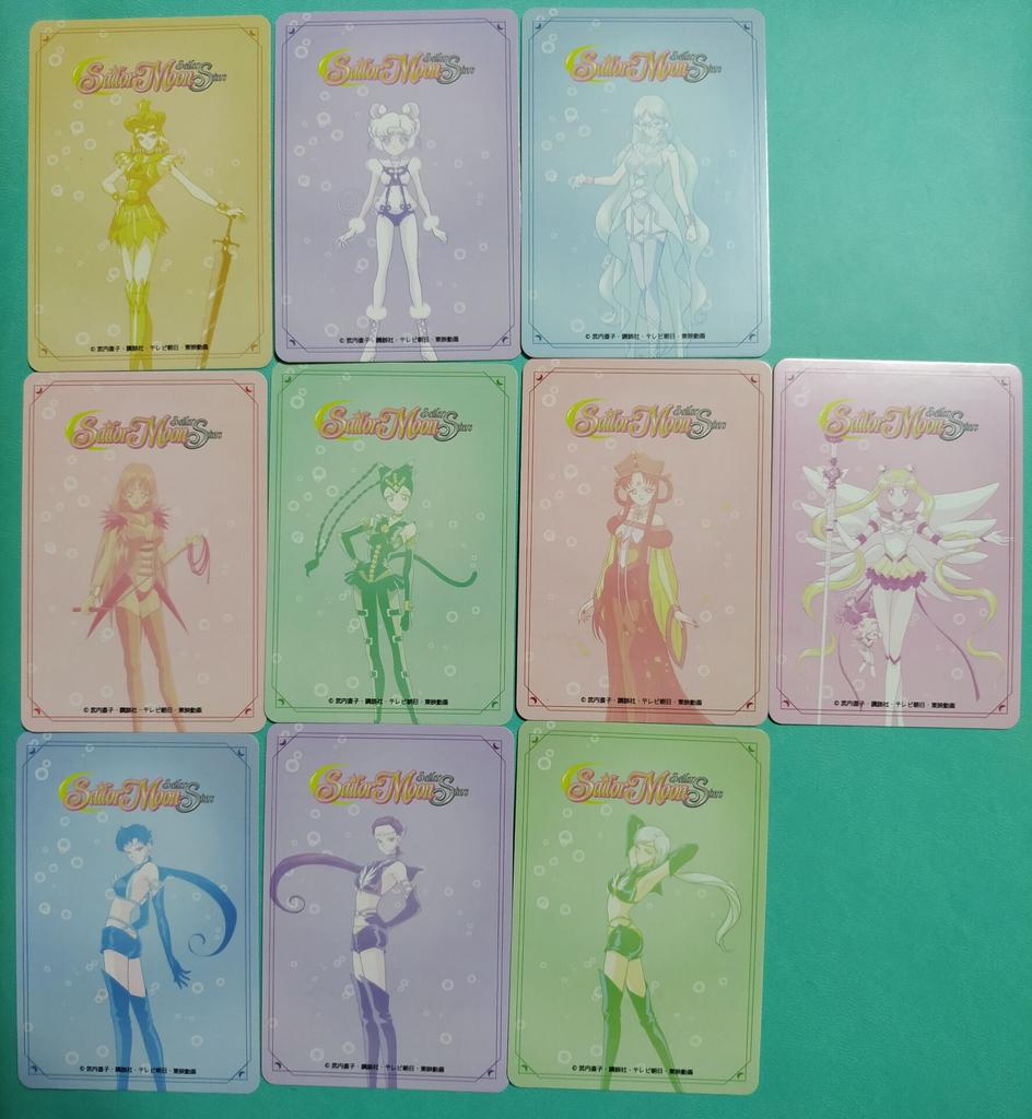 Gör det själv 20 st/set Sailor Moon Förgyllning Självkontroll Samla Signatur Handelskort Anime Tecknad Julklapp