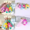 Cute Mermaid Silicone Keychain Pendant For Students And Couples Cartoon Style Red/purple/yellow