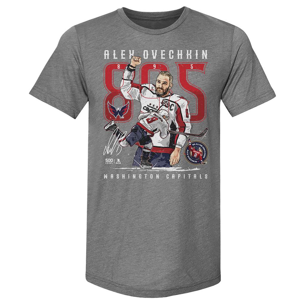 

Alexander Ovechkin Washington Capitals 500 Level AllTime Leading Goal Scorer TriBlend Throne Men and Women Vintage TShirt S