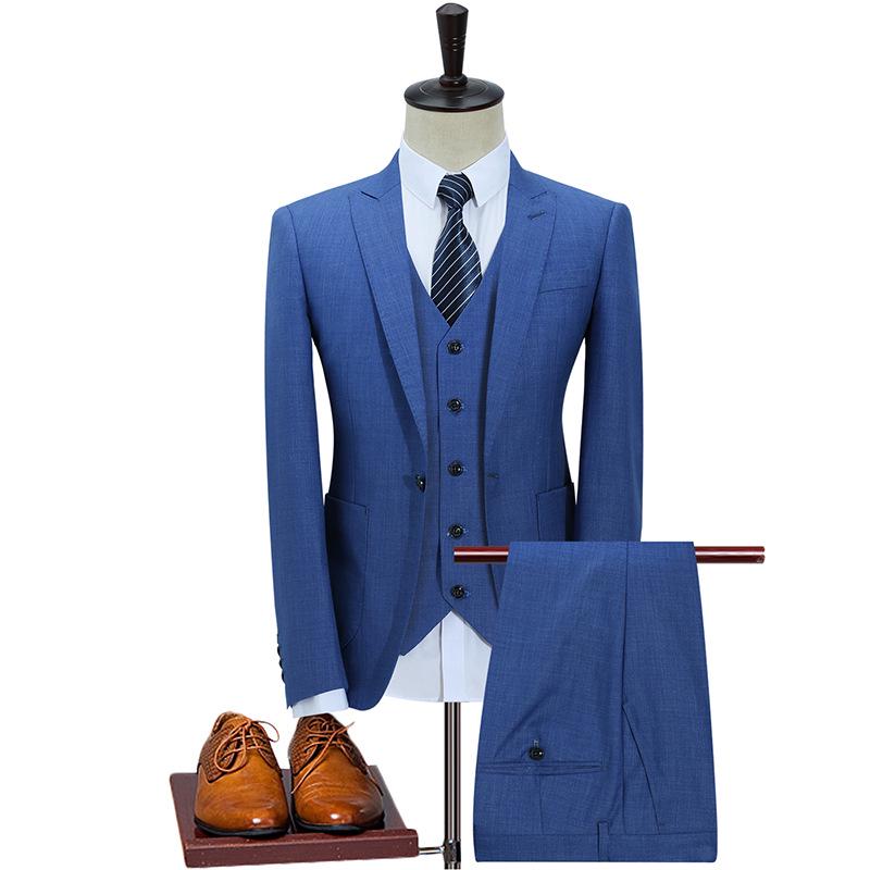 Men's Trendy Business Casual Suit Set for Work, Interviews, and Weddings