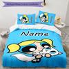 3pcs The Powerpuff Girls5 Cover Set - Personalized Name, HD Printed Bedding with 1 Cover and 2 Pillowcases - Perfect for Home Decor, Easy Care