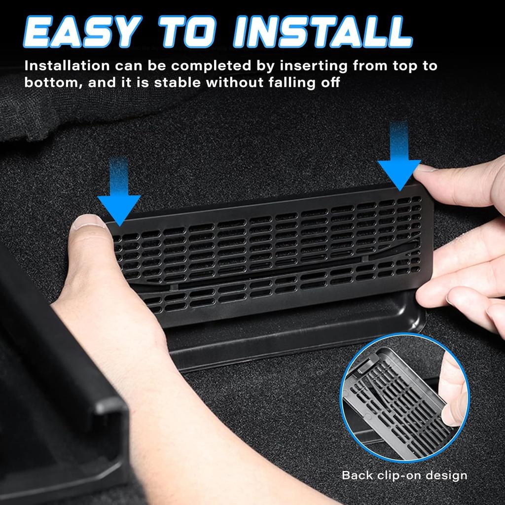 Accessories for Tesla Model Y Juniper 2025 2026 2PCS Rear Under Seat Floor Air Vent Cover for Model Y Juniper Accessories - Air Condition Outlet