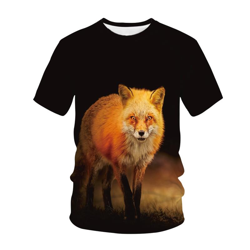 Kawaii Animals Foxes 3D Printed Kids T Shirt Fashion Casual Cartoons T-shirt Boys Girls Children's Clothing for Girls