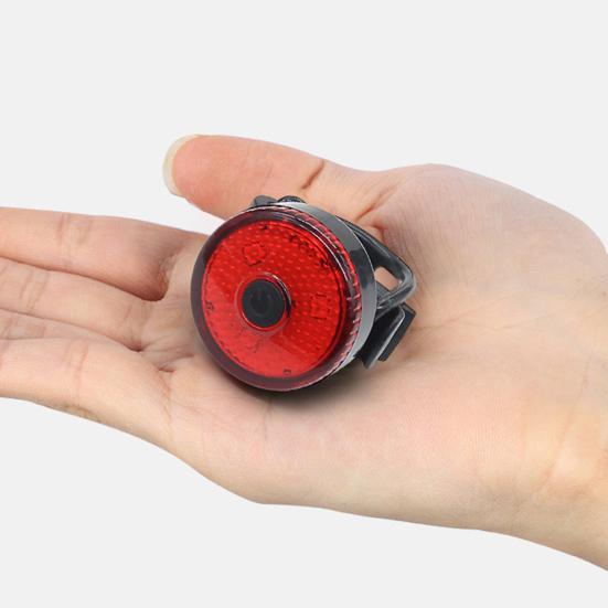 Bike Rear Light Compacted Weatherproof USB Charging Rechargeable Bicycle Brake Lamp for Night Riding