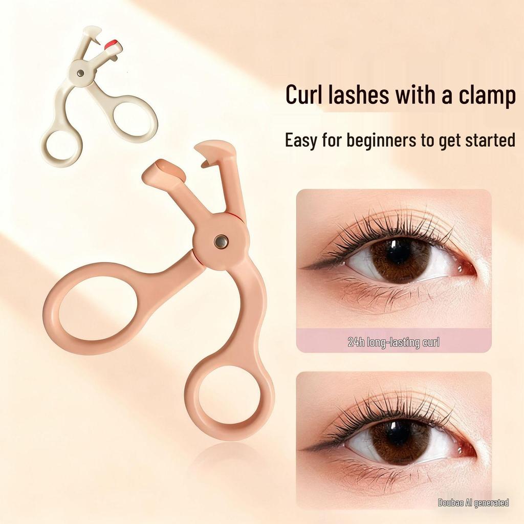 Top-Selling Portable Natural Curl Eyelash Curler - No Pinch Design for Long-Lasting Hold