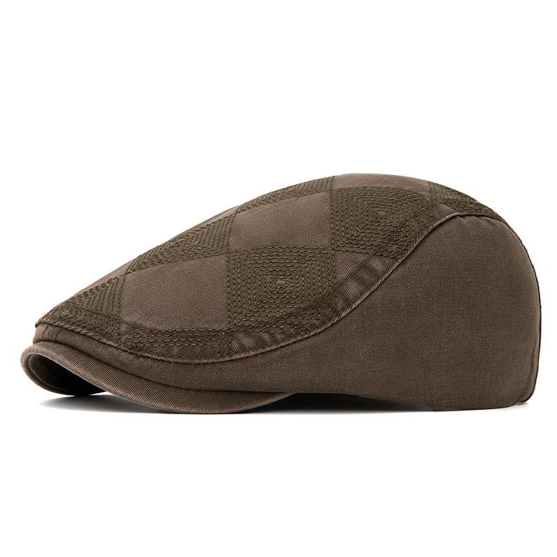 Embroidery Beret British Vintage Men's Forward Cap Spring Summer Sunshade Newsboy Cap