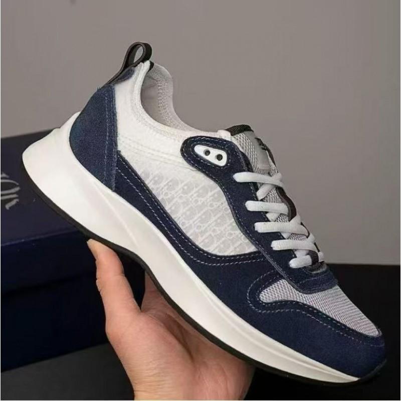 Mens Chunky Sneakers B22 B25 Mesh Breathable Casual Letter Print Dad Shoes Daily Wear