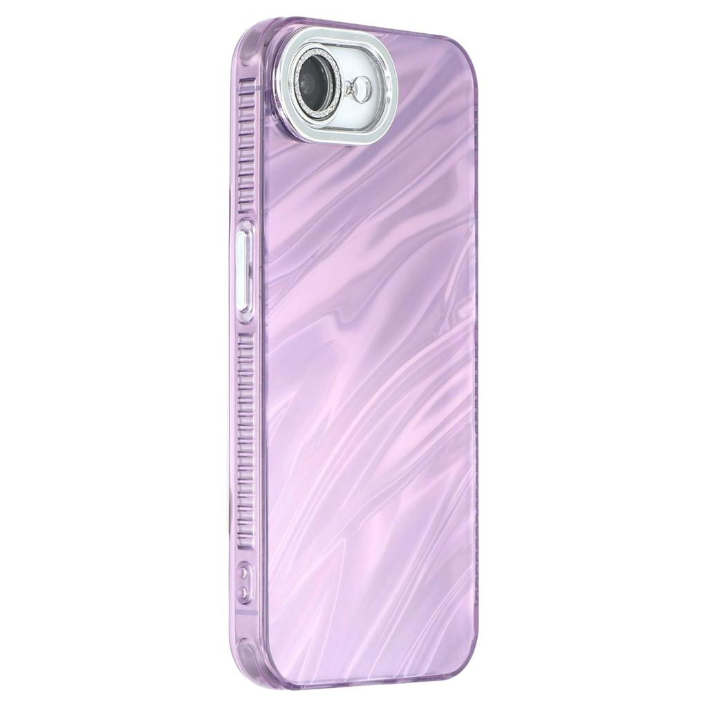 Husă pentru iPhone 16e Design IMD Rezistentă la șocuri PC+TPU Acoperire Telefon cu Folie Lentilă Sticlă