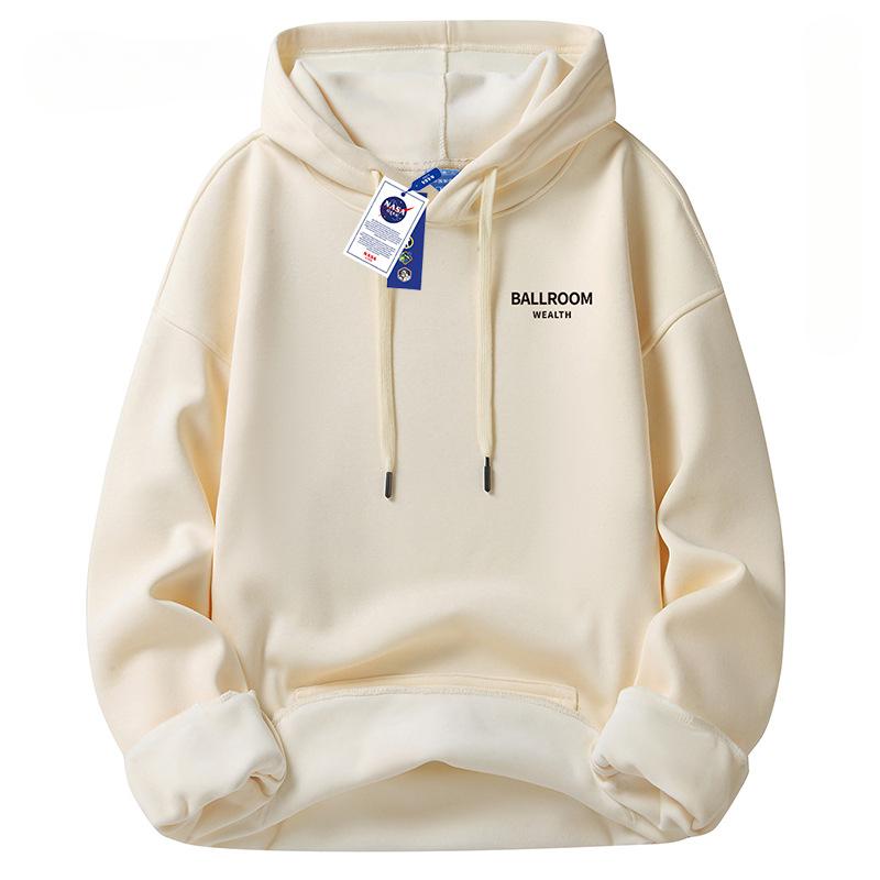 

Толстовка з капюшоном чоловіча весна, осінь і зима 420г, важка молодіжна кругла горловина, вільна повсякденна куртка з капюшоном M [recommended 80-52.5kg]