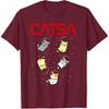 Funny Space Astronaut Cat Gifts Men Cats Space T-Shirt