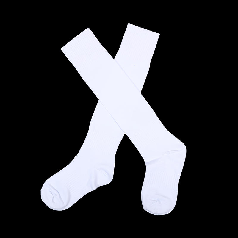 

Средний размер футбольные тренировочные чулки до колена тонкие дышащие профессиональные спортивные носки Adults белый