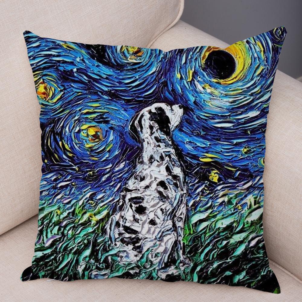 Original Decorative Cushion Cover Abstract Swirl Pattern with Animal Motif Soft Square Pillow Home Living Accessory xcm