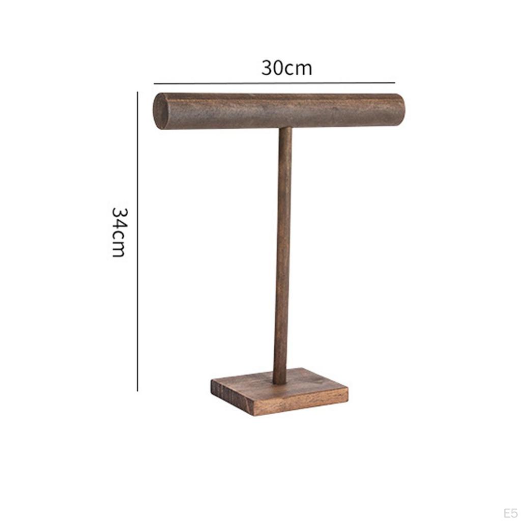 Jewelry Stand Desktop Display Rack Wooden Decorative Organizer Necklace Holder for