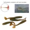 50PCS 5cm Soft Plastic Fishing Lures T Tail Grub Worm Baits Fish Tackle Accessory Black
