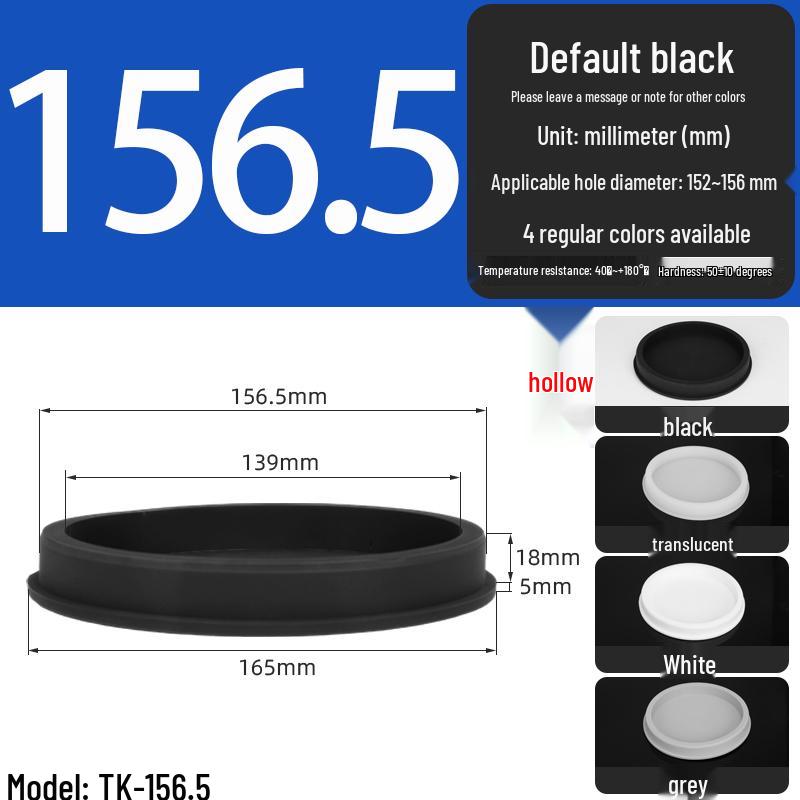 Black High-Temperature Resistant T-Shaped Silicone Stopper - Round Hole Rubber Gasket & Shock-Absorbing Blind Plug