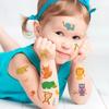 6PCS/set Kids Space Themed Temporary Tattoos Fantasy Planet Designs Fun Preschool Party Favors Stickers