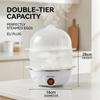 Double Layers Electric Egg Boiler Multifunctional Breakfast Cooking Machine Mini Egg Steamer Poacher Kitchen Accessory